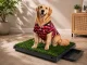 Dog Potty Training Tray with Artificial Grass, 3 Layers, 63x50cm