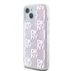 DKNY iPhone 15 / 14 / 13 Case Liquid Glitter Multilogo, Pink