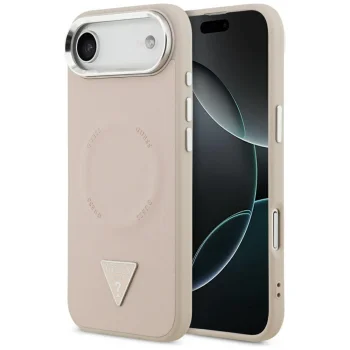 Guess Triangle Logo MagSafe Case for iPhone Air, Pink