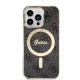 Apple iPhone 13 Pro Max 6.7\" Guess 4G Print MagSafe Case Cover (GUBPP13XH4EACSK) + Charger, Black