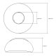 Maclean MCE415 Reflector for 30W LED Bulbs, PC