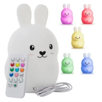 Iso Trade Kids LED Night Light Rabbit with Remote and RGB