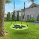 Outdoor Nest Swing for Kids ECOTOYS 100cm 150kg, Green