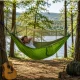 Green Double Camping Hammock with Mosquito Net (250x140 cm, 150 kg)