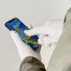 Braided Touchscreen Phone Gloves with Finger Cutouts, Beige