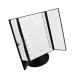 LED Cosmetic Makeup Mirror with 22 Diodes and 2x/3x Magnification, Black