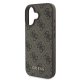 Guess 4G Classic Case for iPhone 16, Brown
