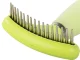 Double-Sided Trimmer / Comb for Dog and Cat Hair, Green