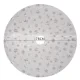 Ruhhy Christmas Tree Skirt with Stars, 78 cm, White/Silver