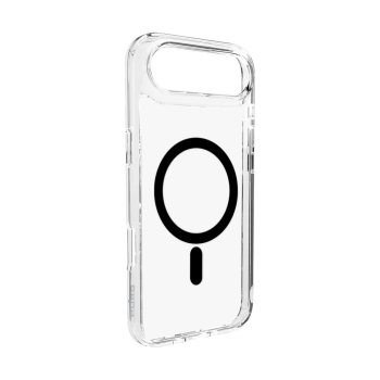 Puro Lite Mag TPU+PC Case Compatible with MagSafe iPhone 17 Air - Transparent with Black Ring
