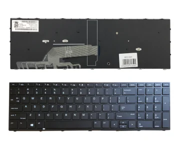 HP Probook 450 G5 / 455 G5 / 470 G5 Keyboard with Frame, Black