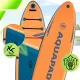 AquaPaddle Explorer Orange SUP Board with Seat, 335x84x15 cm