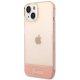 Guess Translucent iPhone 14 Plus ietvars, rozā