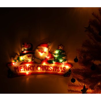 Merry Christmas LED Window Light Hanging Decoration XXL 45cm