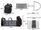 Многофункциональный рюкзак с кроваткой и USB-портом, черный
