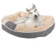 Soft Plush Pet Bed for Dogs and Cats, 60x50 cm