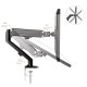 Maclean MC-860N Monitor Desk Mount with Gas Spring, 13\"-27\", 8 kg, Black