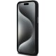 DKNY iPhone 15 Pro Max vāciņš Liquid Silicone Metal Logo, melns