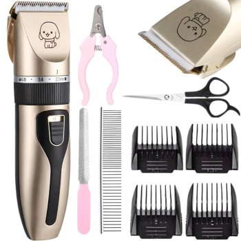 Professional Cordless Dog Grooming Clippers Kit