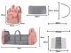 Multifunctional Backpack with Crib and USB, Pink
