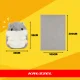 Kruzzel 00025638 Hamster 3-in-1 Plush Toy, Pillow and Blanket 105x200cm Grey/White