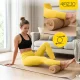 4FIZJO Contoured Cork Massage Roller 30 x 10 cm, Brown