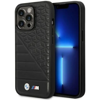Telefono dėklas BMW Bi Pattern skirtas iPhone 14 Pro 6.1", juodas