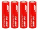 18650 Li-Ion Rechargeable Battery 3800mAh 4.2V, 1 pc, Red