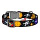 Waudog Nylon Dog collar with QR code size L, NASA