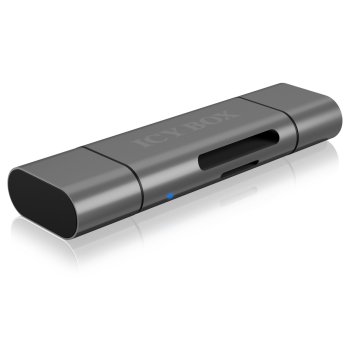 ICY BOX IB-CR200-C USB-C SD/microSD Card Reader Grey