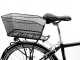 Large Metal Rear Bike Basket for Luggage Carrier, Screw-on, Black