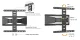 TV Wall Mount for 37\"-75\" Displays up to 50kg, Matte Black