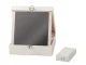 White Jewelry and Watch Box with Mirror, 25.5x25x8.5 cm