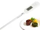 Digital Kitchen Thermometer with LCD Screen and Probe, White