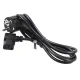 Maclean MCTV-802 Angled Power Cable, 3-Pin, EU Plug, 1.5m