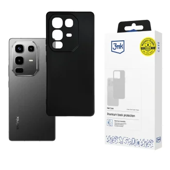 3mk Matt Case for Infinix Note 50 Pro, Matte Black