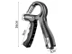 Black Hand Grip Strengthener with Counter, Adjustable 10-60kg