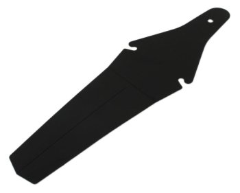 Universal rear bike mudguard under seat, black