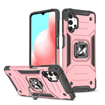 Wozinsky Ring Armor Hybrid Case for Samsung Galaxy A73 with Ring Stand, Gold