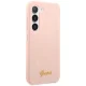 Guess Samsung Galaxy S23+ Case Silicone Script Metal Logo, Pink