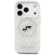 Karl Lagerfeld IML Glitter Karl&Choupette Heads Logo MagSafe Phone Case Cover iPhone 17 Pro Max - Gray
