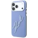 Karl Lagerfeld Smooth Big Resin Signature Case for iPhone 18 Pro / 17 Pro - Blue