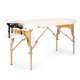 ModernHome 2-Section Wooden Portable Massage Table with Carrying Case