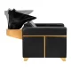 Gabbiano Toledo Hairdressing Washbasin Black and Gold