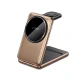 QI15W-A42 3in1 Inductive Charger with MagSafe Apple Devices - Gold