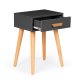 Modern Nightstand and Side Table with Drawer by ModernHome, Grey