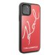 Karl Lagerfeld iPhone 11 Pro Case Glitter Signature, Red