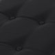 Quilted Storage Ottoman Bench 80x40 cm Folding Seat, Black