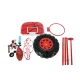 Kids Freestanding Basketball Hoop Set, Adjustable 109-170 cm