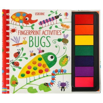 Fingerprints coloring book painting activity, 64 p. (Bugs)